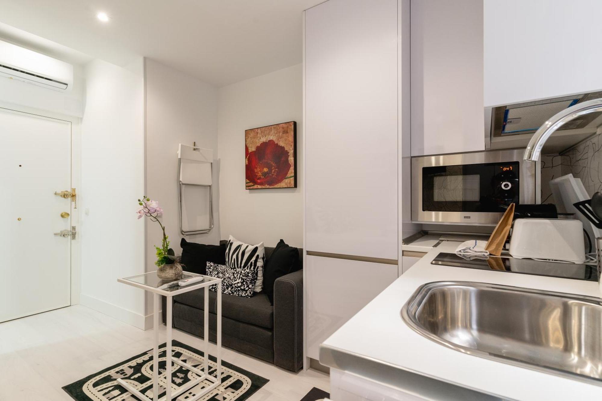 Modern Studio-1Bathroom-Chueca Madrid Dış mekan fotoğraf