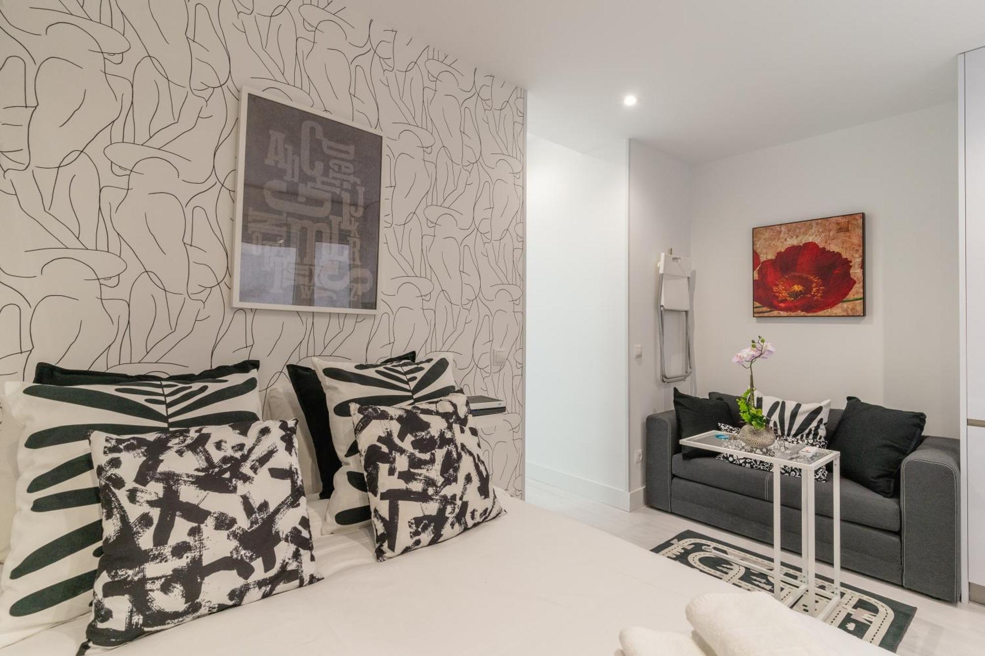 Modern Studio-1Bathroom-Chueca Madrid Dış mekan fotoğraf